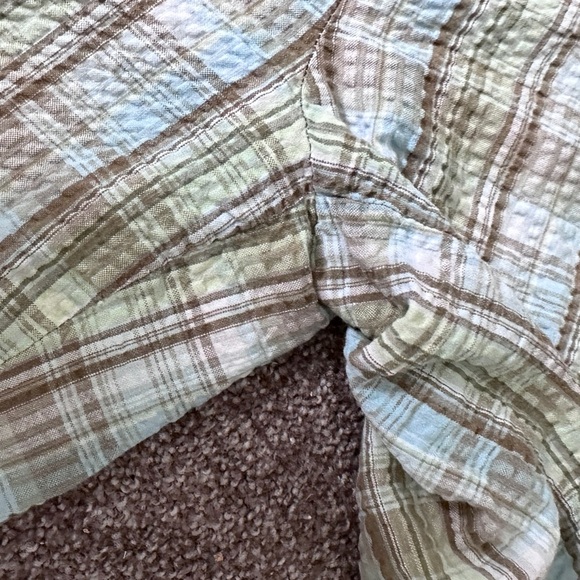 Vintage Blair Pastel Plaid Capri Cropped Pants Womens Size Medium Summer Coastal - Picture 7 of 15